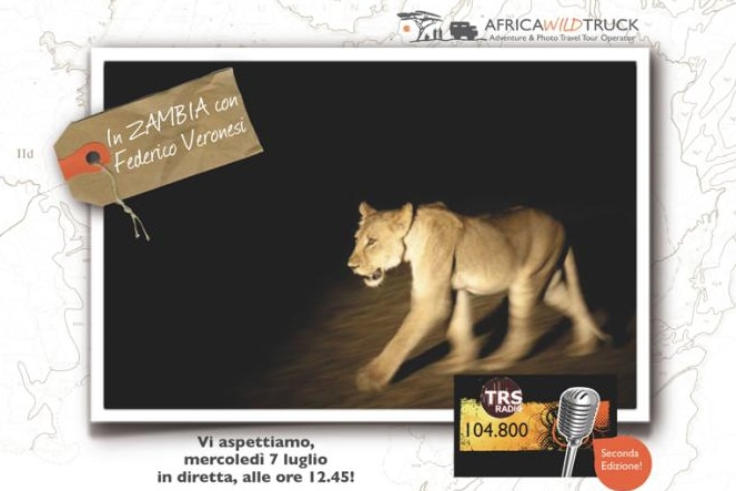 Viaggi per appassionati di fotografia in Zambia in radio con Africa Wild Truck