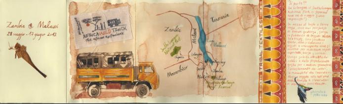 Carnet di viaggio tra Malawi e Zambia. Giorgia Oldano disegna l'Africa