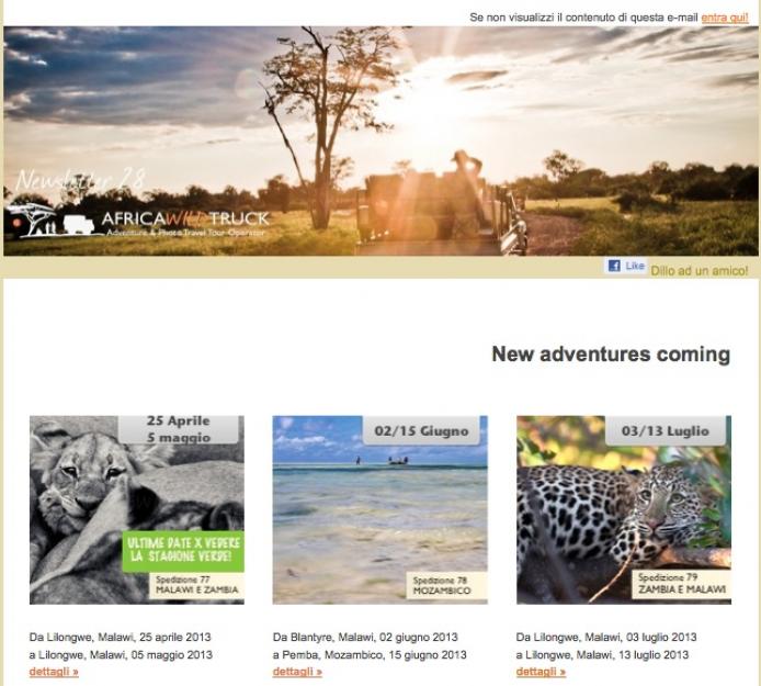 African news? La newsletter 28 di Africa Wild truck è on line!