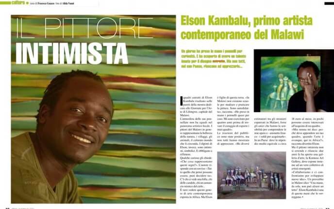 Arte contemporanea in Malawi. Un artista da conoscere! dall'ultimo numero di Africa, la rivista dei Padri Bianchi