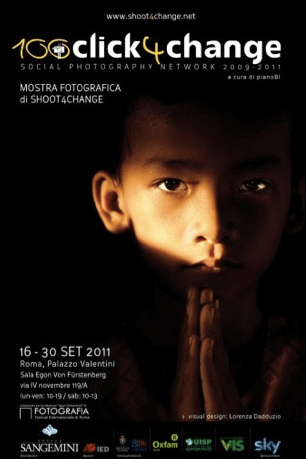 Mostra di fotografia a Roma. 100 click4change! Mostra collettiva di Shoot4Change a Palazzo Valentini. Roma