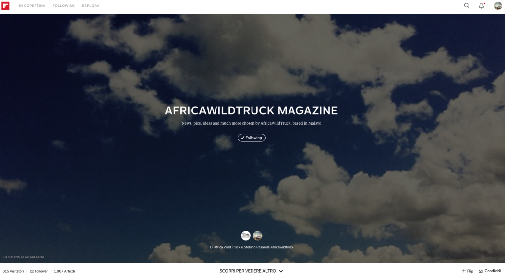 Flipboard magazine: le news di Africa safari viaggio turismo