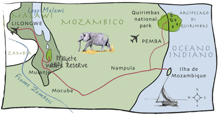 Mozambico, mare safari storia. Il nuovo itinerario di settembre.
